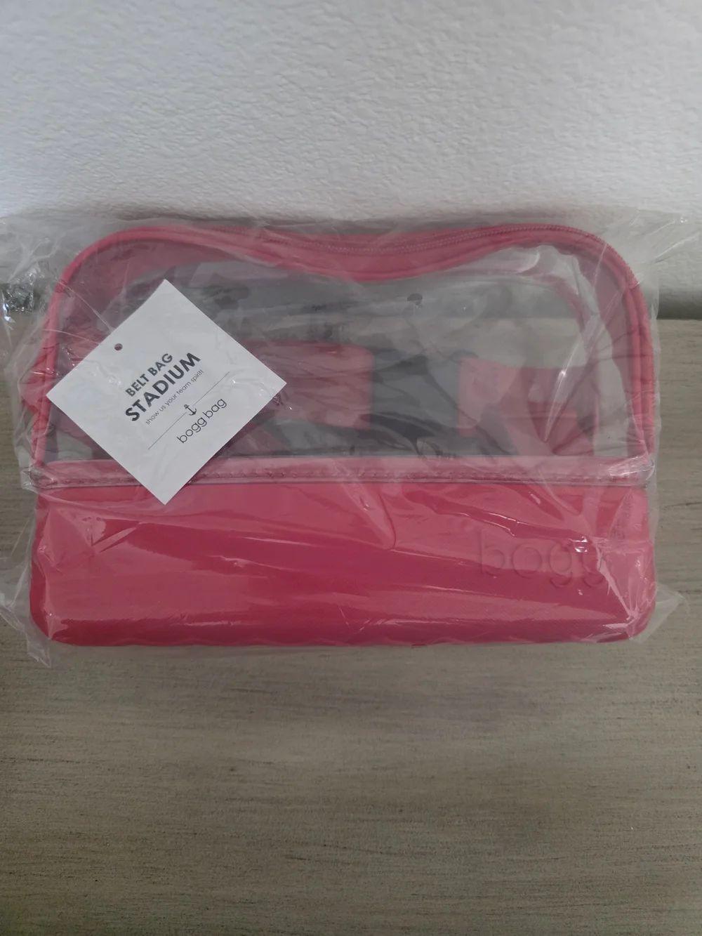 Bogg Stadium Bag Clear Red Belt Bag